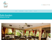 Tablet Screenshot of fallsgardencafe.com